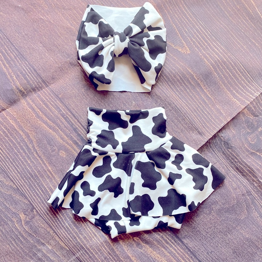 Cowprint handmade premie -18monthskimsgenuinecrea